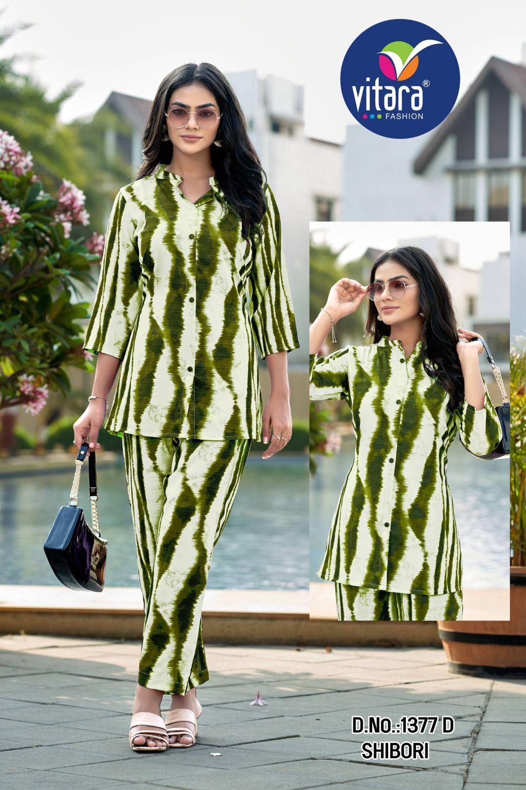 Shibori By Vitara Important Saboori Printed Ladies Co Ord Set Wholesale Online